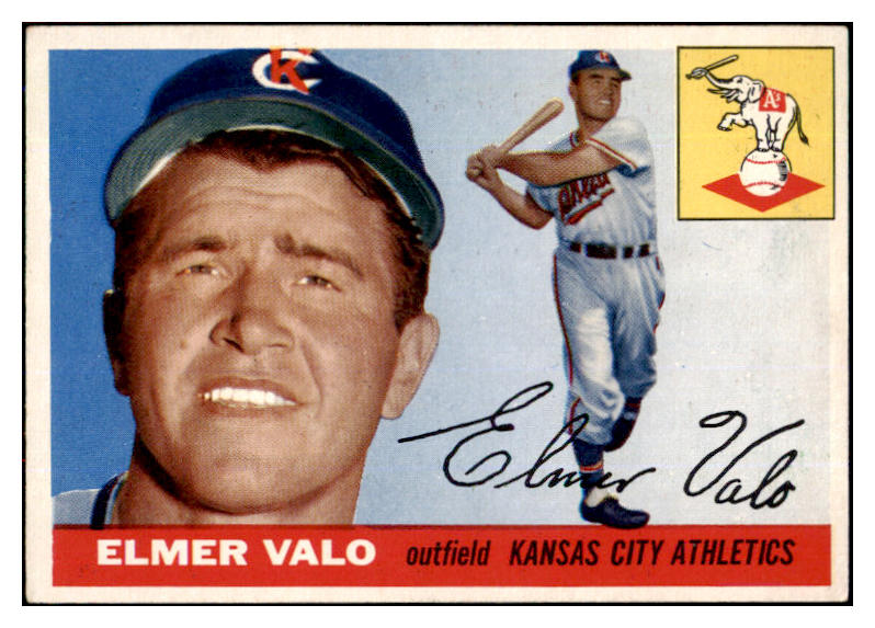 1955 Topps Baseball #145 Elmer Valo A's EX-MT 524768