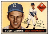 1955 Topps Baseball #180 Clem Labine Dodgers EX-MT 524773