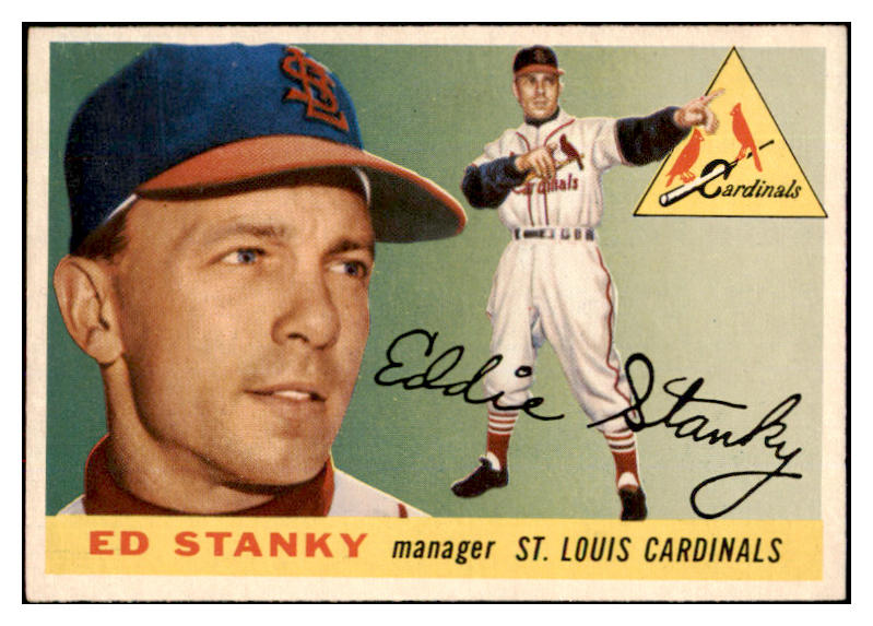 1955 Topps Baseball #191 Eddie Stanky Cardinals EX-MT 524774