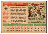1955 Topps Baseball #045 Hank Sauer Cubs VG-EX 524778