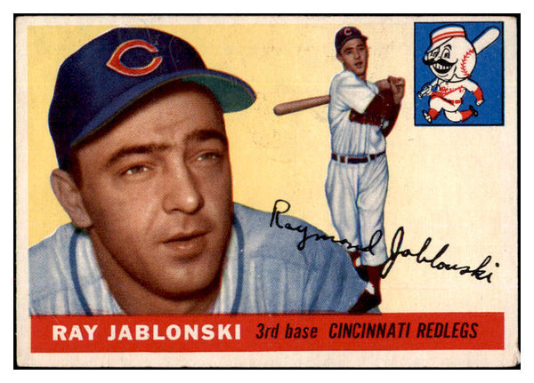 1955 Topps Baseball #056 Ray Jablonski Reds EX 524780