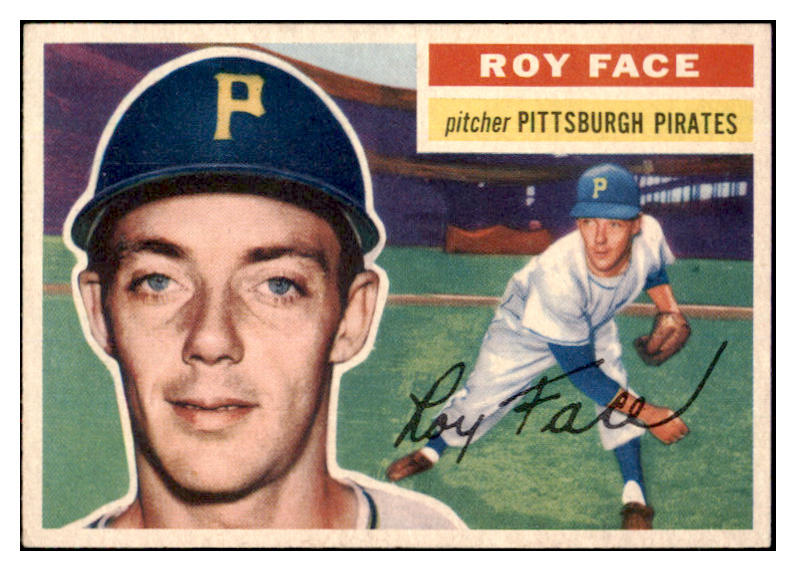 1956 Topps Baseball #013 Roy Face Pirates EX-MT Gray 524793