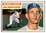 1956 Topps Baseball #063 Roger Craig Dodgers EX-MT White 524794