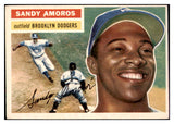 1956 Topps Baseball #042 Sandy Amoros Dodgers EX-MT White 524801