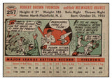 1956 Topps Baseball #257 Bobby Thomson Braves EX-MT 524803