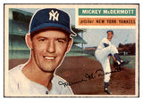 1956 Topps Baseball #340 Mickey McDermott Yankees EX-MT 524810