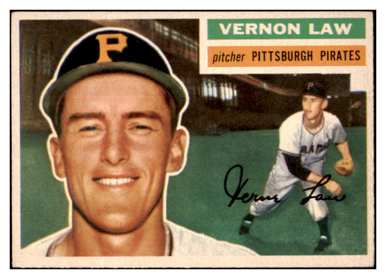 1956 Topps Baseball #252 Vern Law Pirates EX-MT 524811