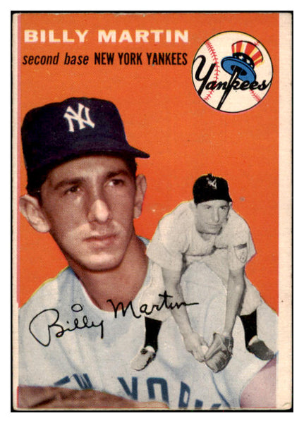 1954 Topps Baseball #013 Billy Martin Yankees EX 524828
