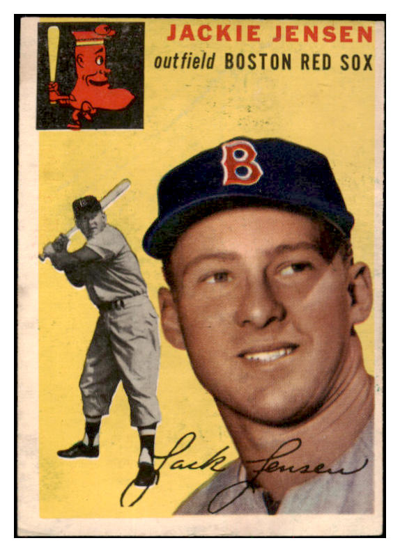 1954 Topps Baseball #080 Jackie Jensen Red Sox VG 524831