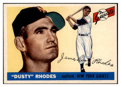 1955 Topps Baseball #001 Dusty Rhodes Giants NR-MT 524843