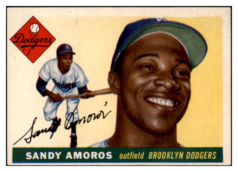 1955 Topps Baseball #075 Sandy Amoros Dodgers VG 524846
