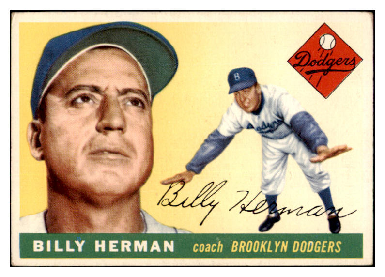 1955 Topps Baseball #019 Billy Herman Dodgers EX 524851