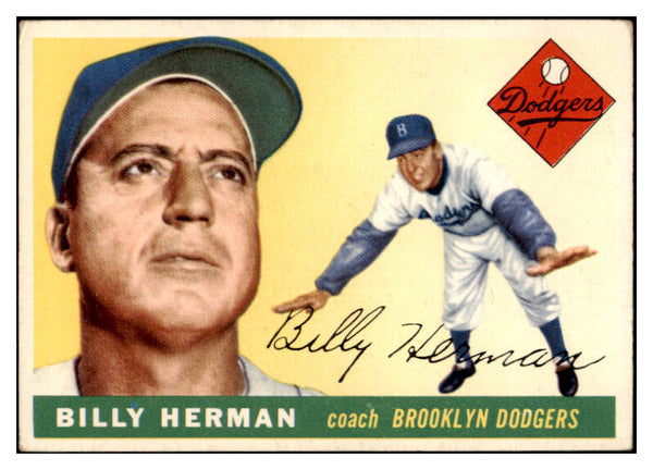 1955 Topps Baseball #019 Billy Herman Dodgers EX 524851