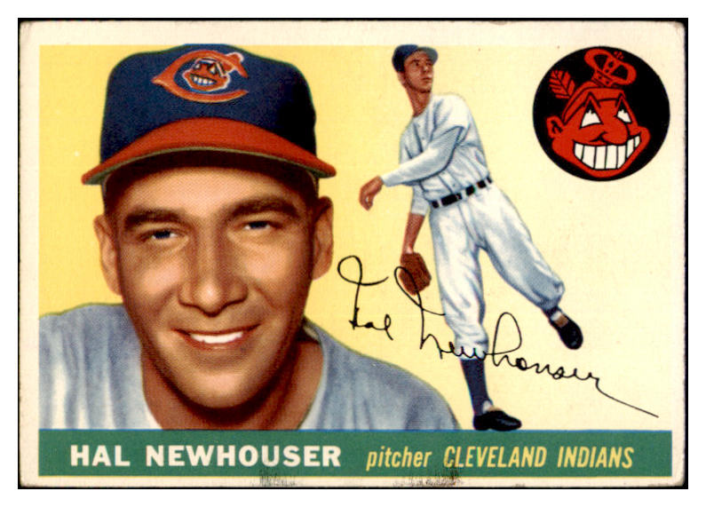 1955 Topps Baseball #024 Hal Newhouser Indians EX 524857