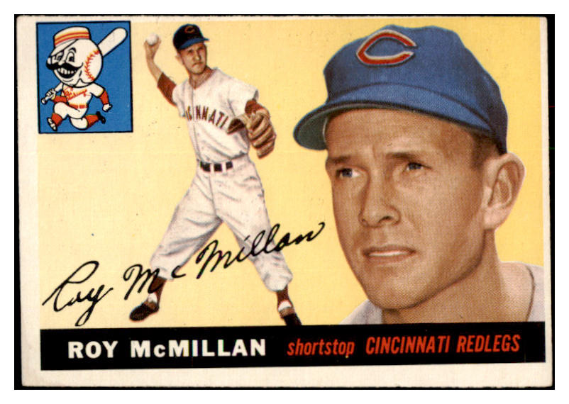 1955 Topps Baseball #181 Roy McMillan Reds EX 524866