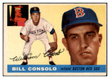 1955 Topps Baseball #207 Billy Consolo Red Sox EX 524874