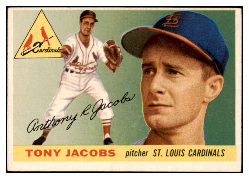 1955 Topps Baseball #183 Tony Jacobs Cardinals EX 524876