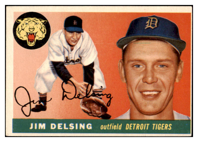 1955 Topps Baseball #192 Jim Delsing Tigers EX 524878