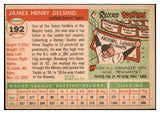 1955 Topps Baseball #192 Jim Delsing Tigers EX 524878