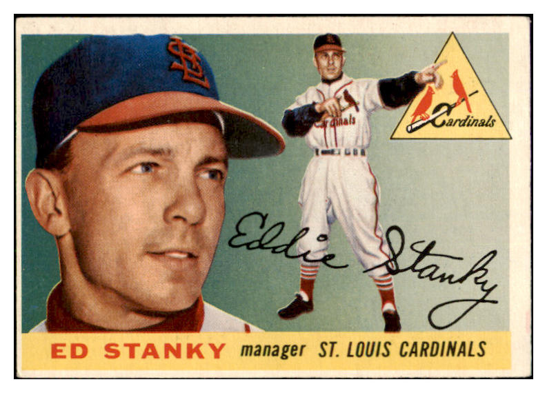 1955 Topps Baseball #191 Eddie Stanky Cardinals EX 524880