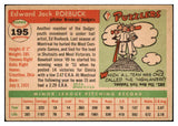 1955 Topps Baseball #195 Ed Roebuck Dodgers EX 524883