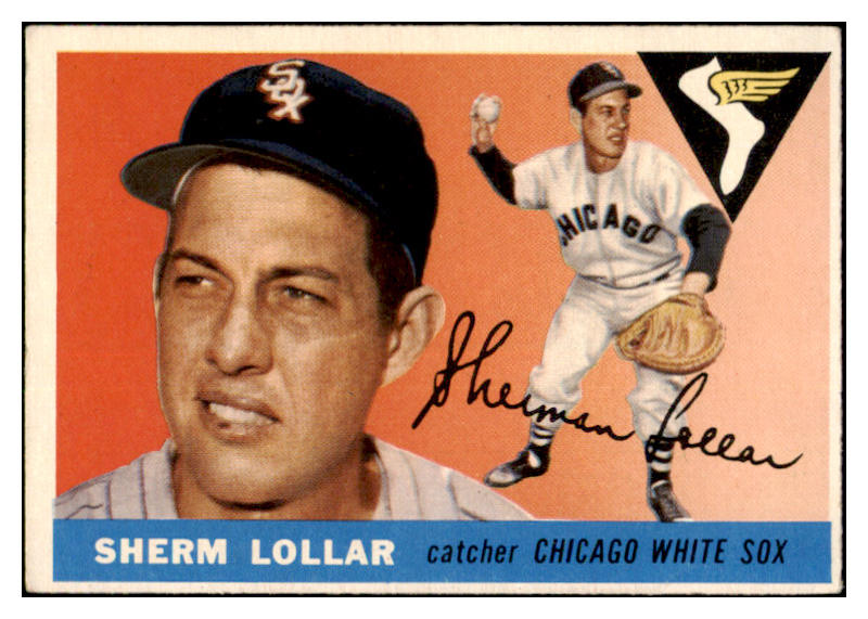 1955 Topps Baseball #201 Sherm Lollar White Sox EX 524884