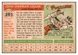 1955 Topps Baseball #201 Sherm Lollar White Sox EX 524884