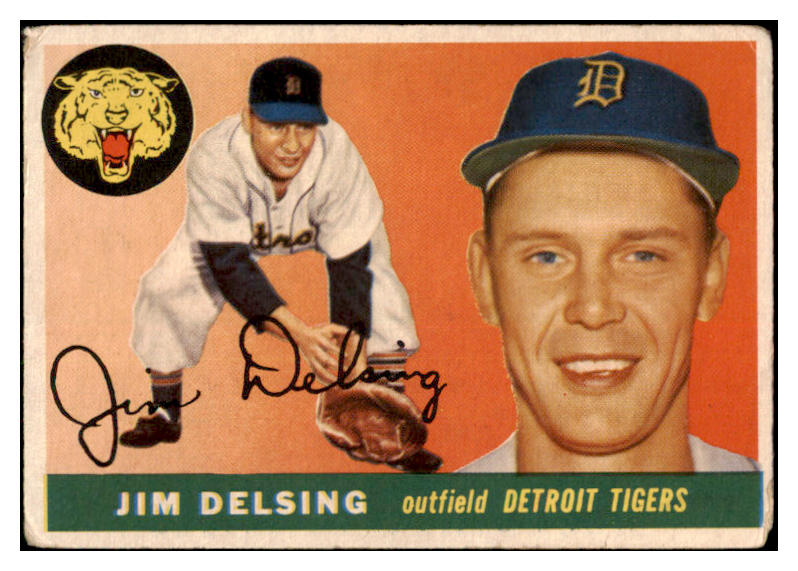 1955 Topps Baseball #192 Jim Delsing Tigers GD-VG 524887