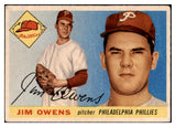 1955 Topps Baseball #202 Jim Owens Phillies VG 524889