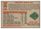 1956 Topps Baseball #188 Chicago White Sox Team EX 524898