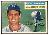 1956 Topps Baseball #233 Carl Erskine Dodgers EX 524901