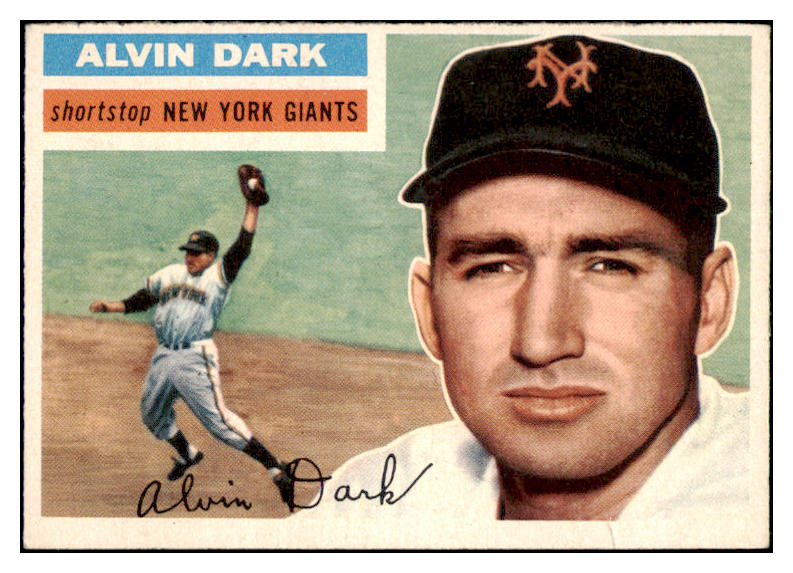 1956 Topps Baseball #148 Alvin Dark Giants EX Gray 524905