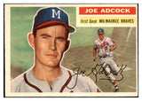 1956 Topps Baseball #320 Joe Adcock Braves EX 524906