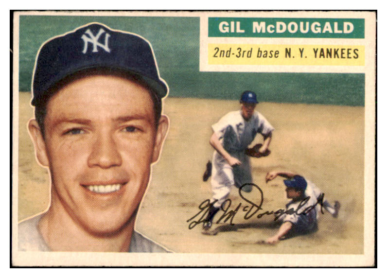 1956 Topps Baseball #225 Gil McDougald Yankees EX 524908