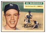 1956 Topps Baseball #225 Gil McDougald Yankees EX 524908