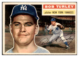 1956 Topps Baseball #040 Bob Turley Yankees EX Gray 524913