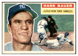 1956 Topps Baseball #177 Hank Bauer Yankees EX Gray 524922