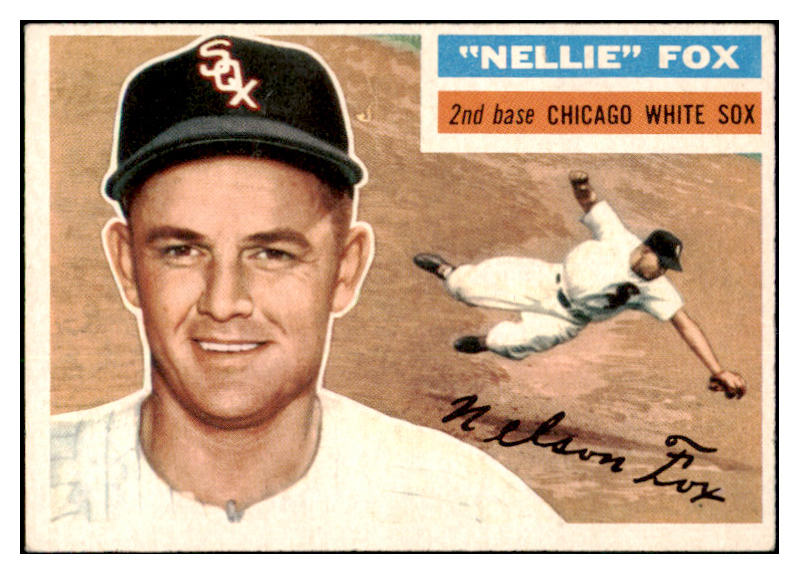 1956 Topps Baseball #118 Nellie Fox White Sox EX Gray 524924