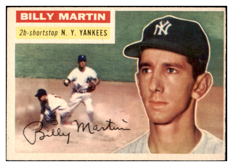 1956 Topps Baseball #181 Billy Martin Yankees EX 524926