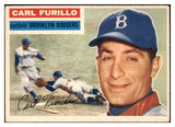 1956 Topps Baseball #190 Carl Furillo Dodgers EX 524927