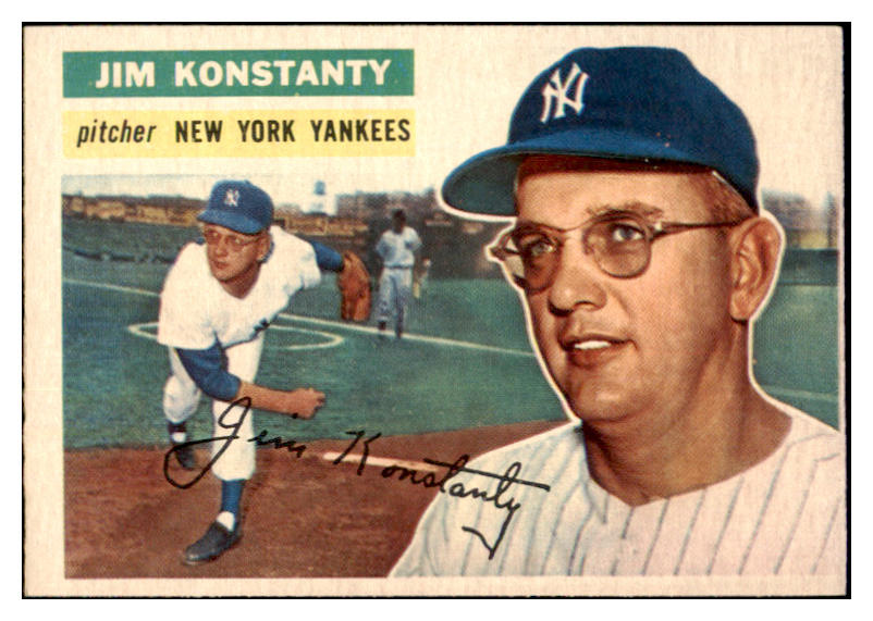 1956 Topps Baseball #321 Jim Konstanty Yankees VG-EX 524931