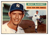 1956 Topps Baseball #340 Mickey McDermott Yankees EX+/EX-MT 524935