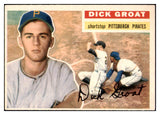 1956 Topps Baseball #024 Dick Groat Pirates EX+/EX-MT Gray 524936