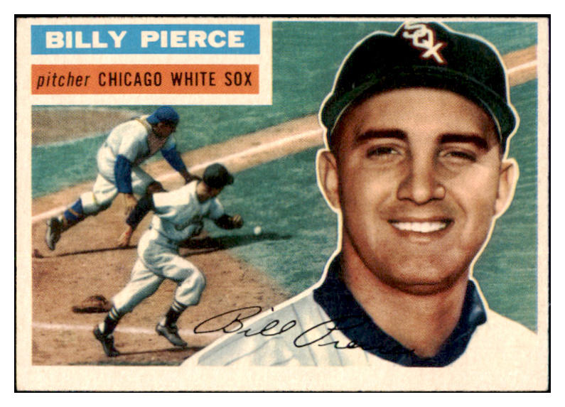 1956 Topps Baseball #160 Billy Pierce White Sox EX+/EX-MT Gray 524937