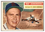 1956 Topps Baseball #165 Red Schoendienst Cardinals EX+/EX-MT Gray 524938