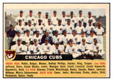 1956 Topps Baseball #011 Chicago Cubs Team EX White 524942