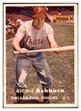 1957 Topps Baseball #070 Richie Ashburn Phillies EX 524946