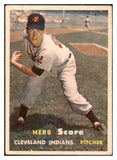 1957 Topps Baseball #050 Herb Score Indians EX 524947