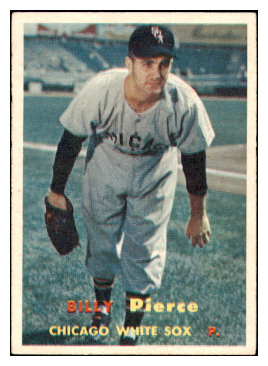 1957 Topps Baseball #160 Billy Pierce White Sox EX 524948