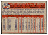 1957 Topps Baseball #154 Red Schoendienst Giants EX 524949